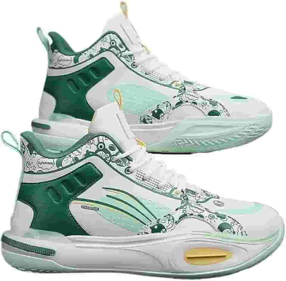 Tênis de basquete masculino com sola de borracha antiderrapante tênis de corrida esportivo botas de basquete respiráveis presente