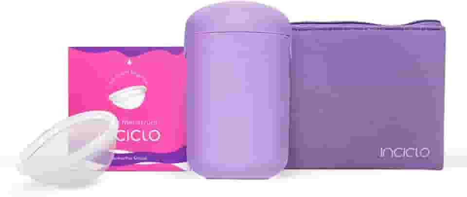 Kit Disco Menstrual + Cápsula Esterilizadora + Necessaire Neoprene Inciclo (Lavanda)