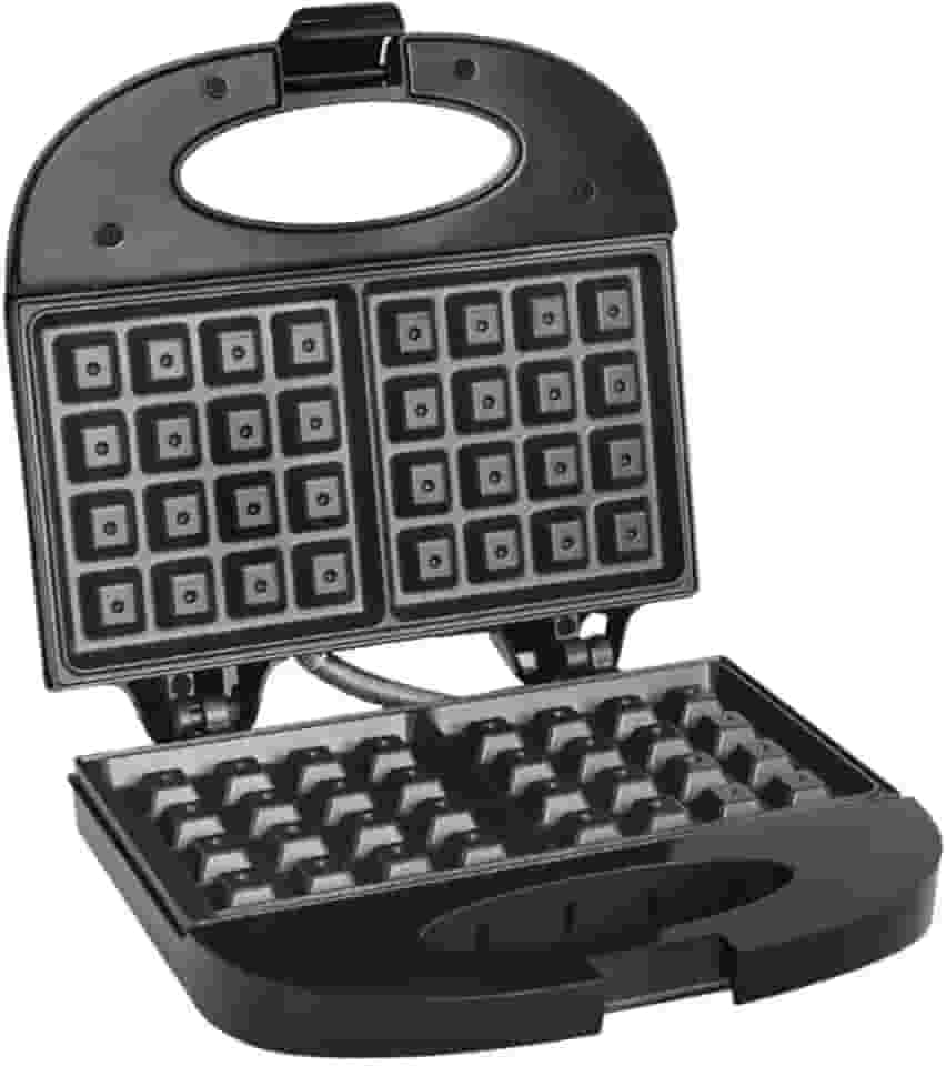 Sanduicheira e Máquina de Waffle A5, 750W, Antiaderente, 110V, Preta