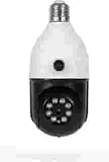 Câmera de Segurança, Tipo Lâmpada Wi-Fi Full HD, Lente Dupla, Visão Noturna, Áudio bidirecional, Detecção de Movimento, iOS/Android Espiã Inteligente