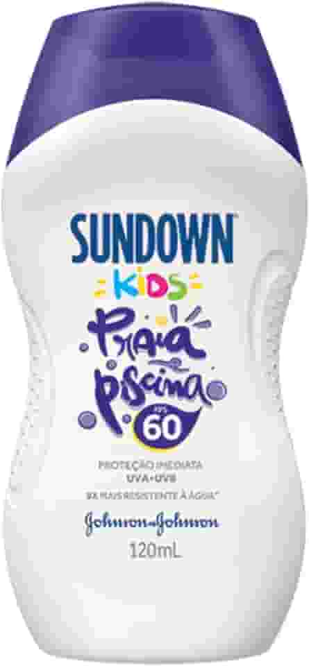Johnson's Sundown Protetor Solar Infantil Corpo E Rosto Praia E Piscina Kids Fps 60 120Ml