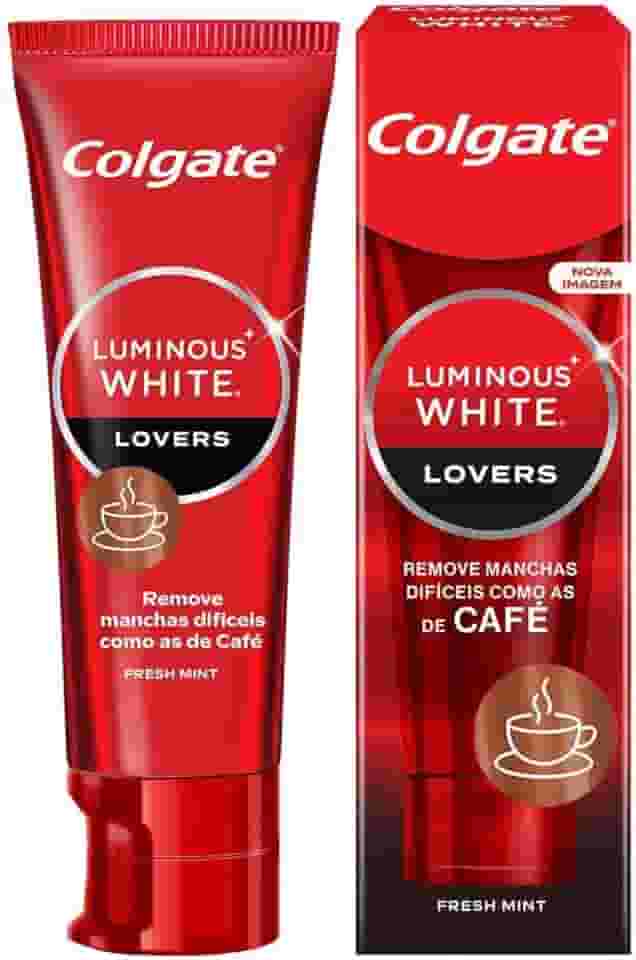 Colgate Creme Dental Clareador Luminous White Lovers Manchas de Café 70g