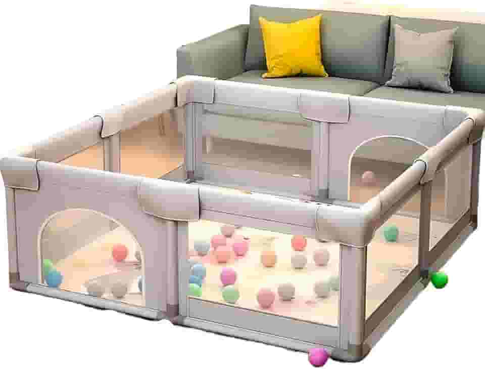 Cercadinho Para Bebês, Playground Infantil, Chiqueirinho. Desmontável, Super Resistente. Com Proteção para seu Bebê (Com Bolsa Para Transporte)