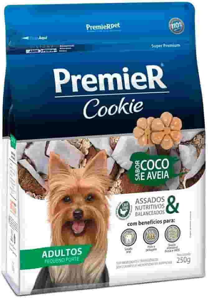 Premier Cookie Cães Adultos Raças Pequenas - Coco e Aveia 250g