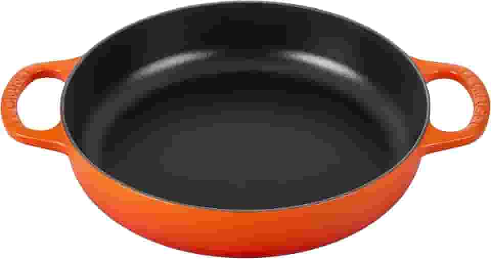 Le Creuset Panela de ferro fundido para uso diário, 28 cm, chama