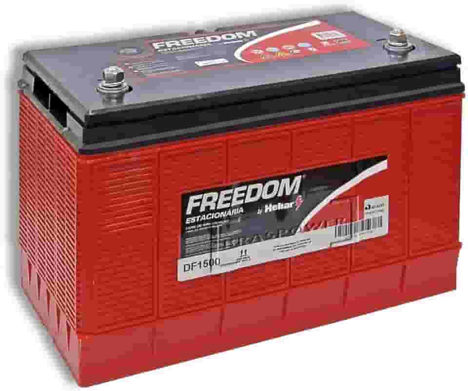 Bateria Estacionária Freedom DF1500, 12V 93Ah, Livre de Manutenção, Alta Performance para Nobreaks e Energia Solar