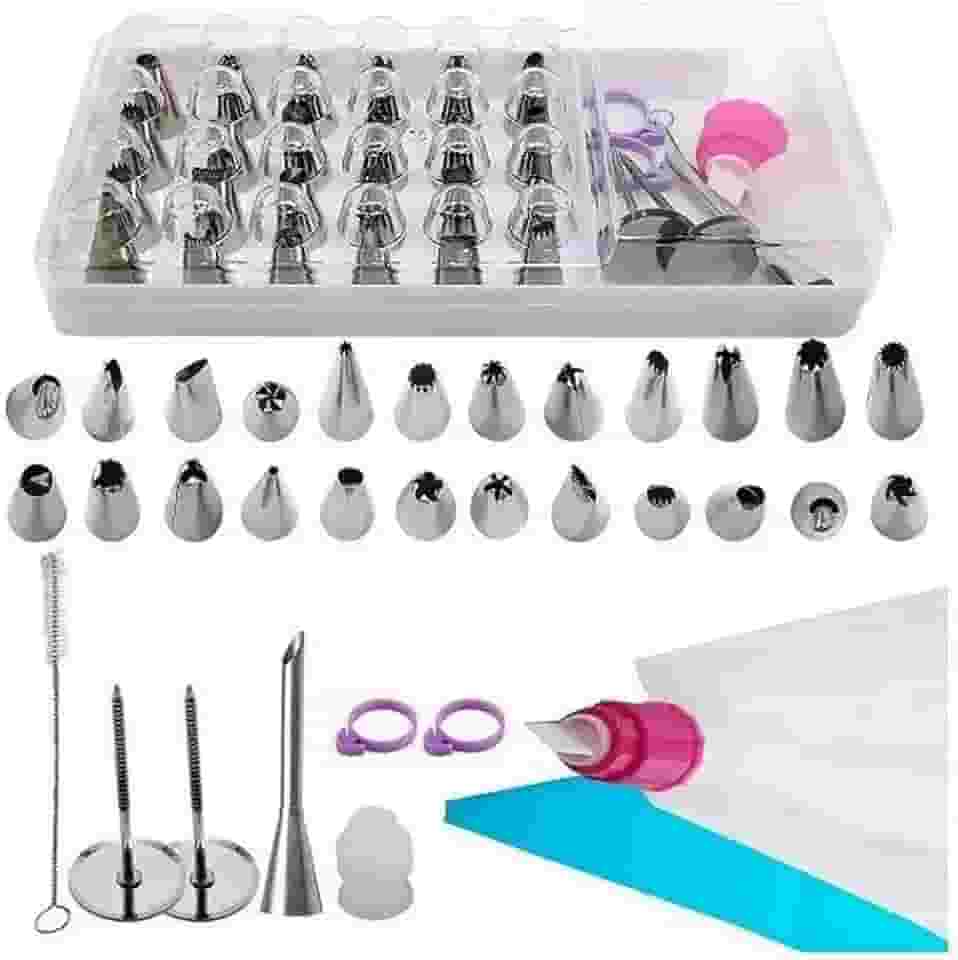 Kit Para Confeitar 35 Peças Saco Bico Decorador Professional UnyHome
