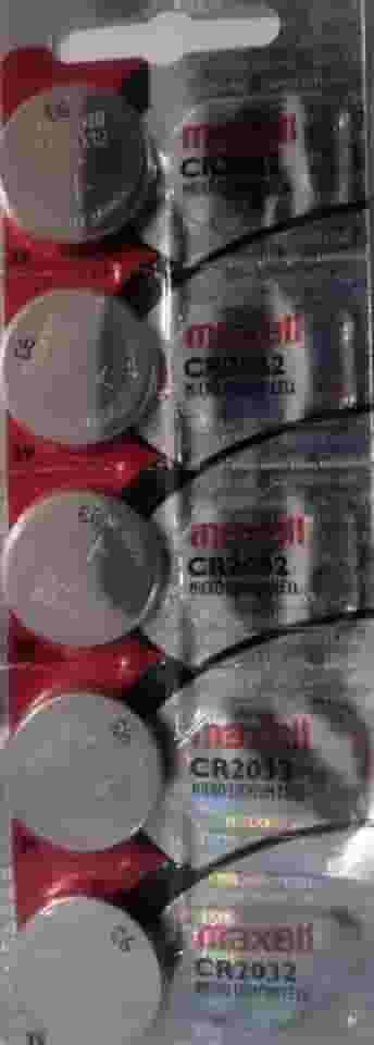 Pilha bateria Cr 2032 Maxel kit com 5 uns
