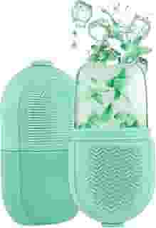 Massageador De Rolo De Gelo Para o Rosto, Área Dos Olhos e Pescoço , Reduz Inchaço e Olheiras , Melhora o Aspecto Viçoso e Saudável da Pele , Reduz Inflamaçoes e Melhora A Circulação, Cerdas Para Limpeza De Pele FONSES (Verde)