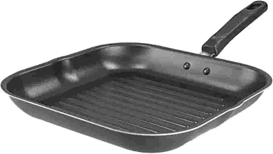 Bistequeira Antiaderente Quadrada, Grafite, 24 x 24 cm, Ramos