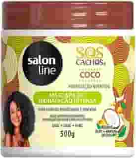 Salon Line, Máscara Capilar, SOS Cachos, Coco, Hidratação Nutritiva, Vegano - Cabelos Ondulados, Cacheados e Crespos, 1 Kg (A embalagem pode variar)