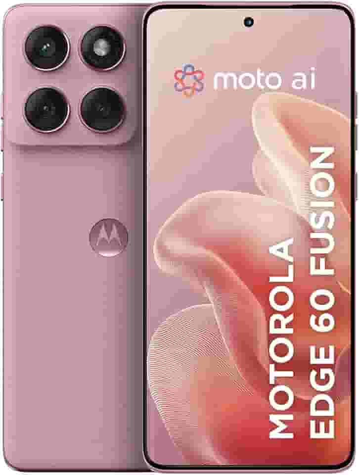 Smartphone Motorola Edge 60 Fusion 5G - 256GB 16GB (8GB RAM+8GB Ram Boost) 50MP Sony AI Camera IP68 NFC - Rosa