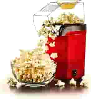 Pipoqueira Elétrica Sem Óleo Saudável Máquina De Pipoca Elétrica 110V 1200W (Vermelha) - YODHE