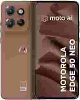 Smartphone Motorola Edge 50 Neo 5G - 256GB 16GB (8GB RAM+8GB Ram Boost) 50MP Sony Camera Moto AI Ultrarresistencia militar Mocha Mousse - Vegan Leather