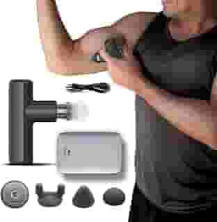 Massageador Elétrico Pistola Mini Deep Therapy - Relaxmedic Cor:Cinza