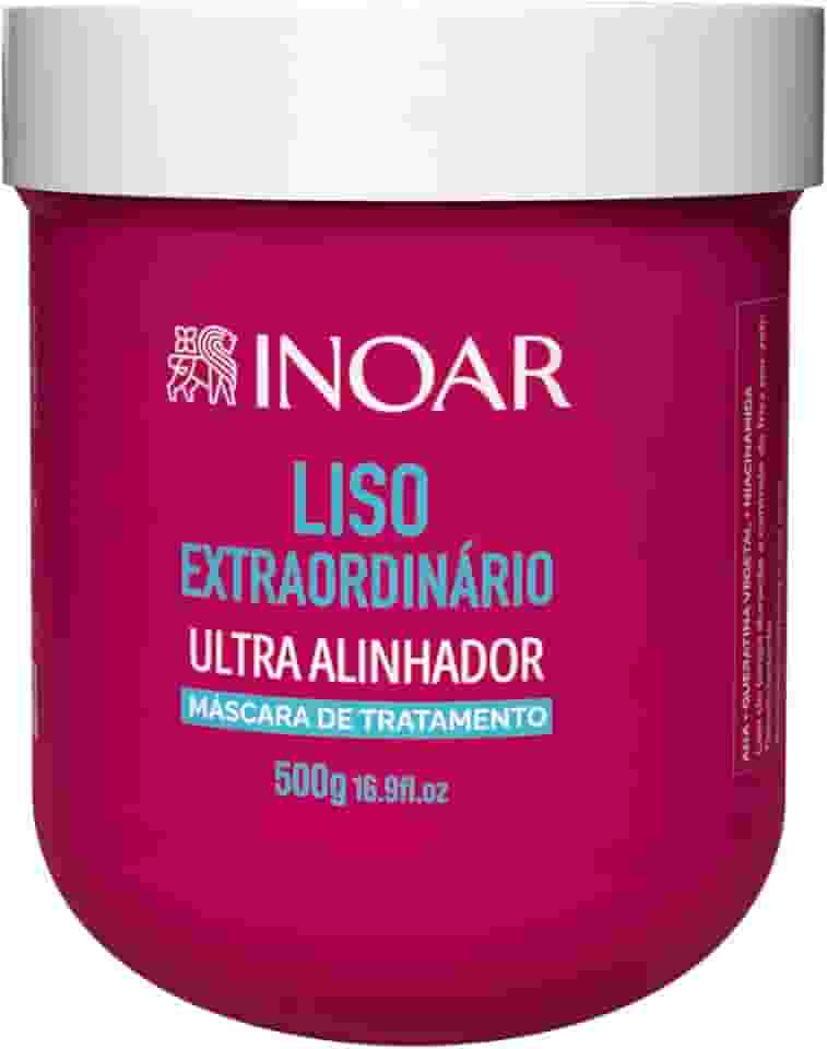 Inoar, Liso Extraordinário Máscara Capilar Antifrizz com Brilho Espelhado 500g