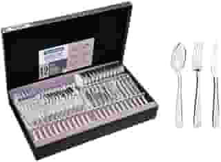 Faqueiro Aço Inox com Faca para Churrasco 72 Peças Tramontina Pacific Prata