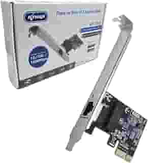 Knup Placa de Rede Gigabit PCI Express 10/100/1000Mbps Realtek 8111 RJ45