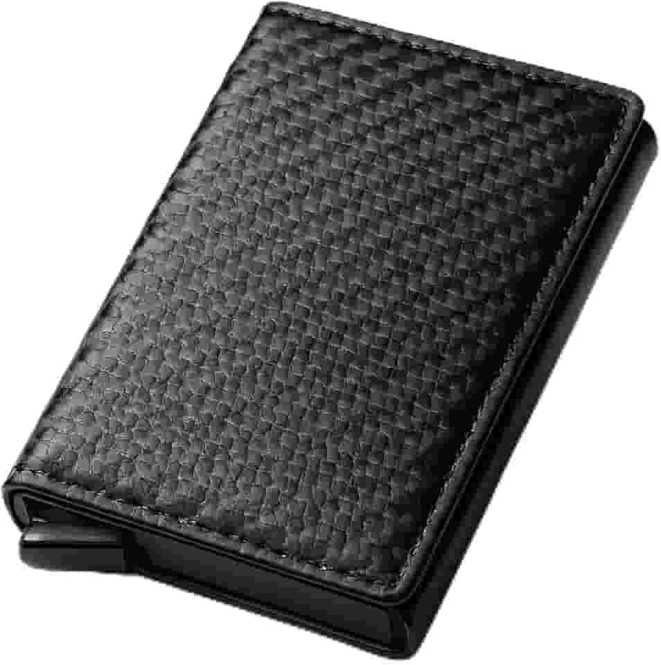 Carteira RFID Porta Cartões Slim Antifurto Bloqueio Anti-Aproximação Proteção Contra Clonagem Design Compacto Minimalista Alta Segurança Durável para Viagem, ultra leve e resistente, bolso para notas.