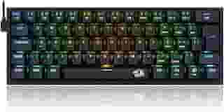 Redragon TECLADO MECANICO GAMER FIZZ RGB PRETO SWITCH MARROM