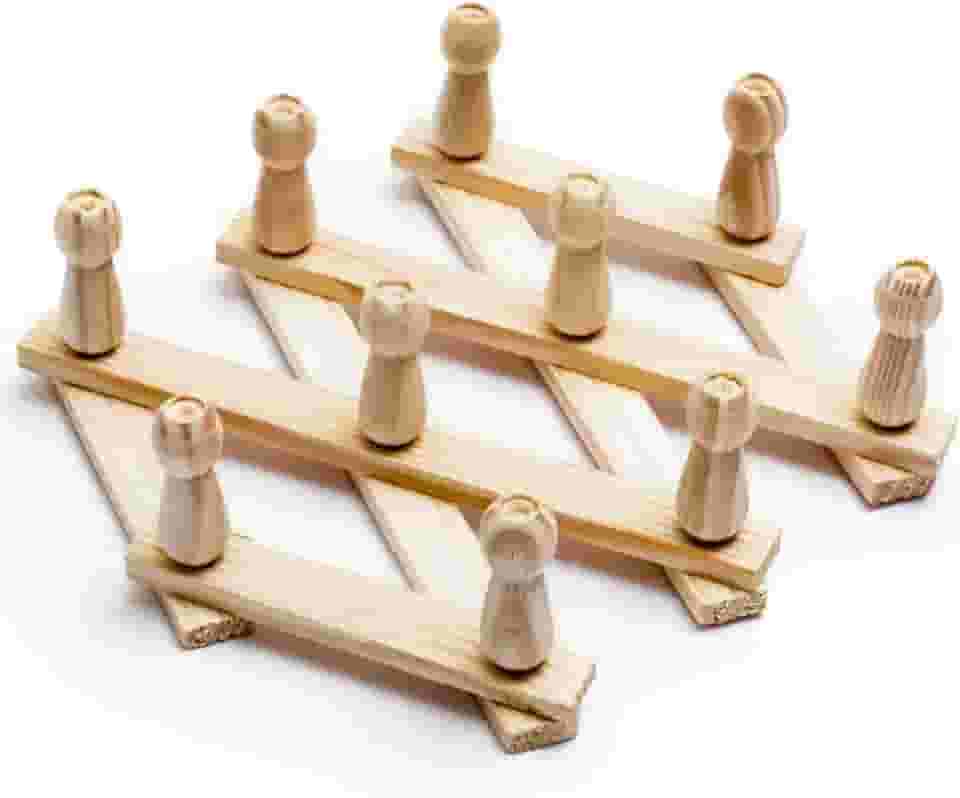 Cabideiro Sanfonado de Bambu com 10 Ganchos Reforçados – Design Retrátil, Sustentável e Funcional para Organização Versátil em Qualquer Ambiente