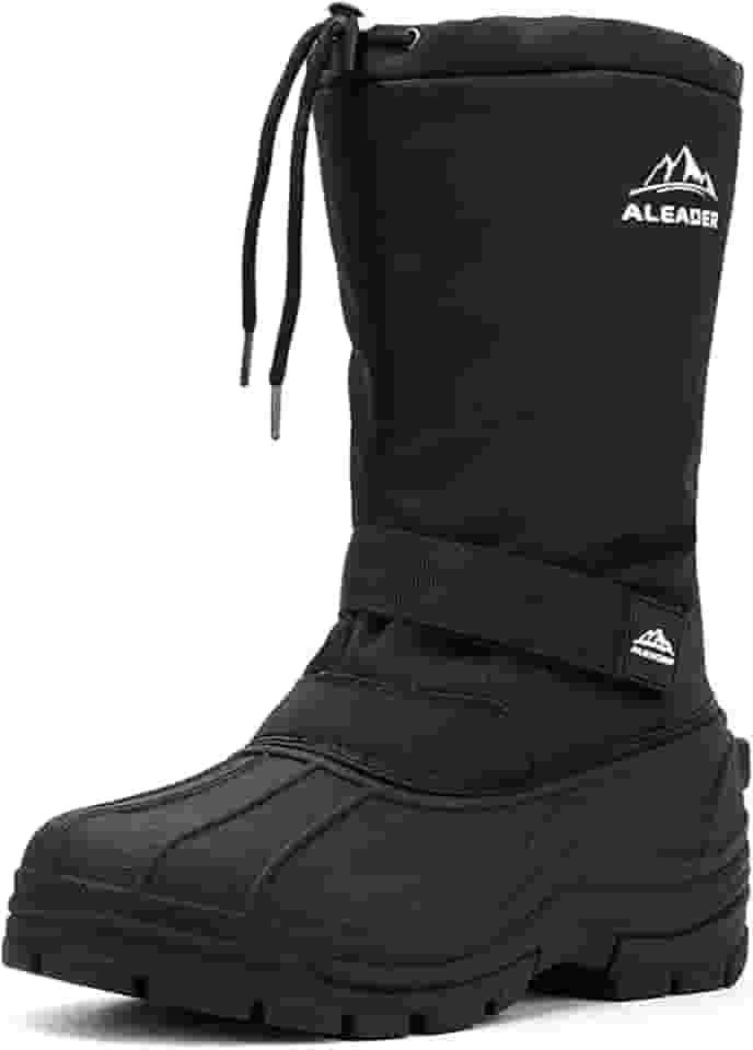 Botas de neve masculinas isoladas impermeáveis para inverno
