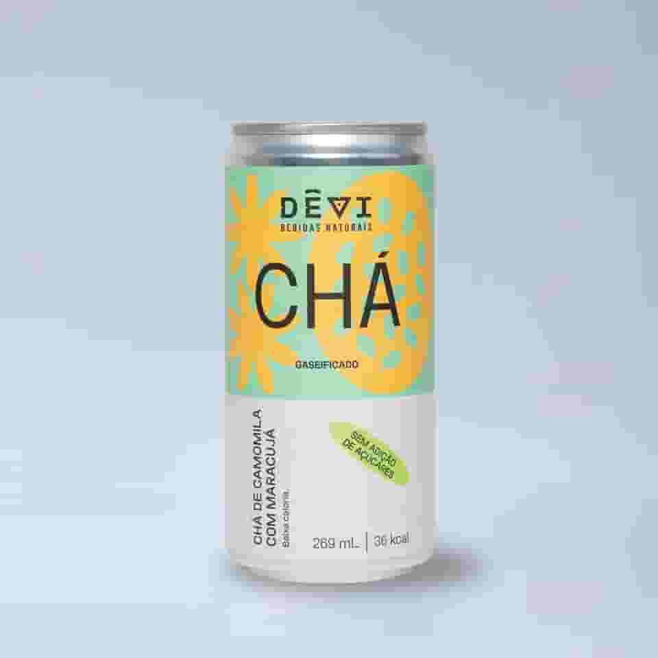 Chá Natural DÊVI - Camomila com Maracujá Gaseificado 269 mL