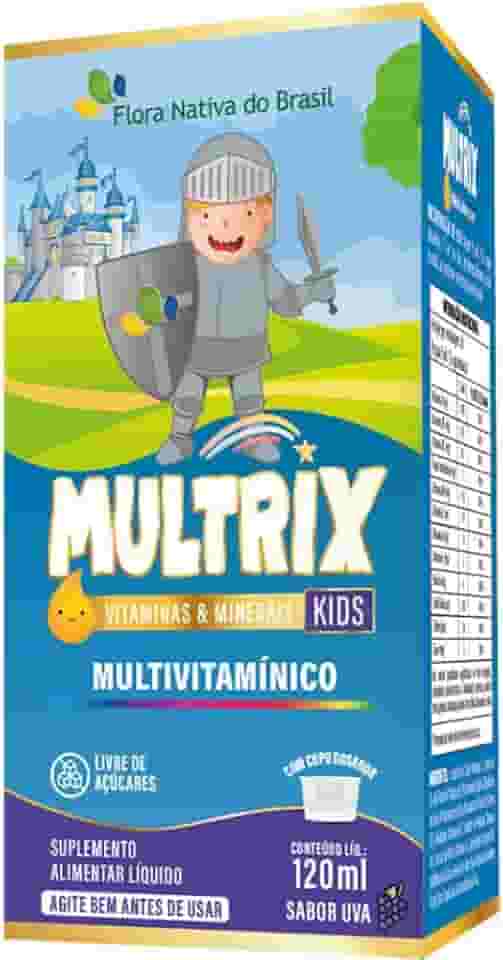 MULTRIX (Xarope Infantil com Vitaminas de A a Z) 120ml - Flora Nativa (120ml, Uva)