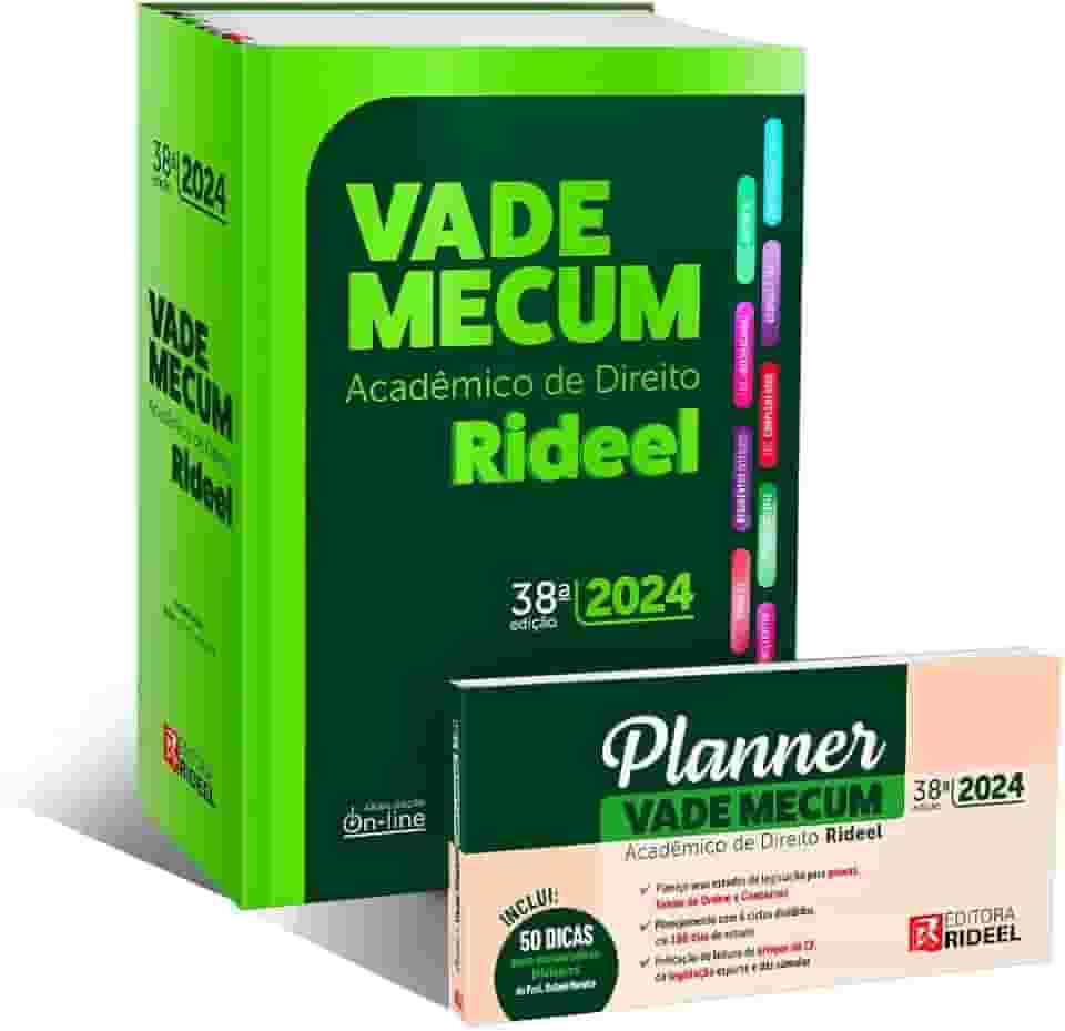 Vade Mecum Acadêmico de Direito Rideel 38ª Edição - 2024 + Planner de Estudos