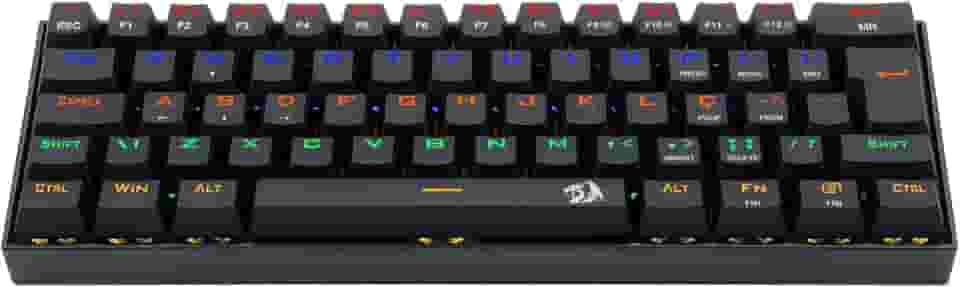 Redragon TECLADO GAMER MECANICO LAKSHMI RAINBOW PRETO SWITCH MARROM ABNT2
