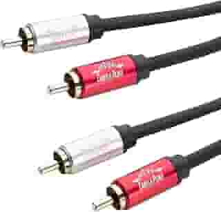 Cabos & Plugs Cabo 2x RCA para 2x RCA, 2 Metros, Cobre OFC, Conectores Banhados a Ouro