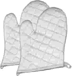 Luva Térmica Acolchoada Proteção contra Calor na Cor Prata