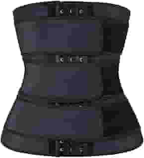 Cinta Modeladora Unissex Faixa Abdominal Emagrecedora Térmica, Trespassado Ajustável Modeladora Corporal Costas e Barriga