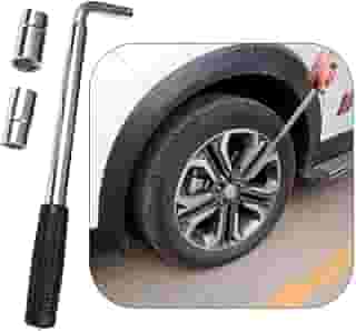 Chave de Roda Telescópica com Soquetes 17-23 Polegadas, Cabo Ergonômico, Acabamento Anticorrosivo