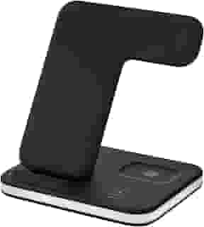 Carregador Triplo Indução FCA QW26 – Carregador sem Fio Rápido para Celulares – Base 3 em 1 com LED Touch e Antiderrapante