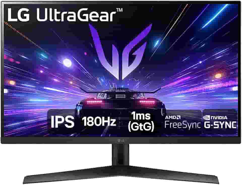 Monitor Gamer LG UltraGear 27' 27GS60F-B IPS Full HD 180Hz 1ms (GtG) NVIDIA® G-SYNC® AMD FreeSync™ HDR10 sRGB 99% HDMI DisplayPort