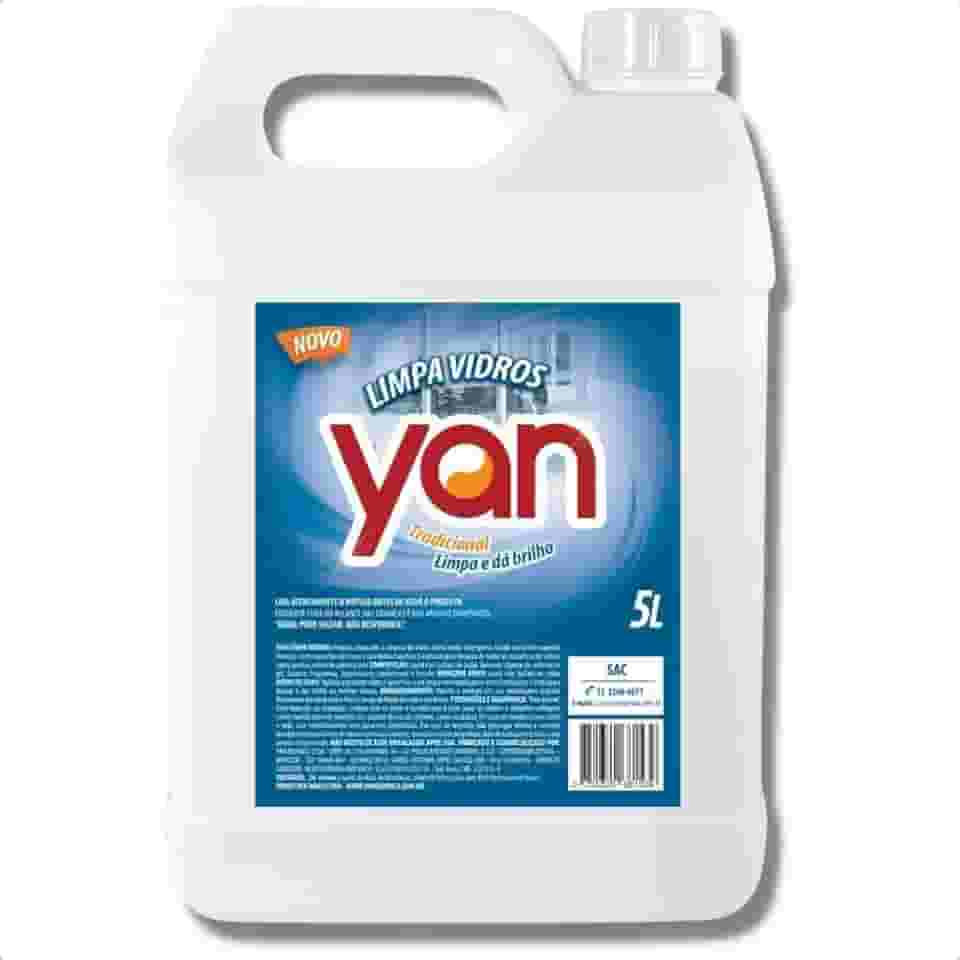 Limpa Vidros Liquido Yan Remove Manchas Galão 5 Litros