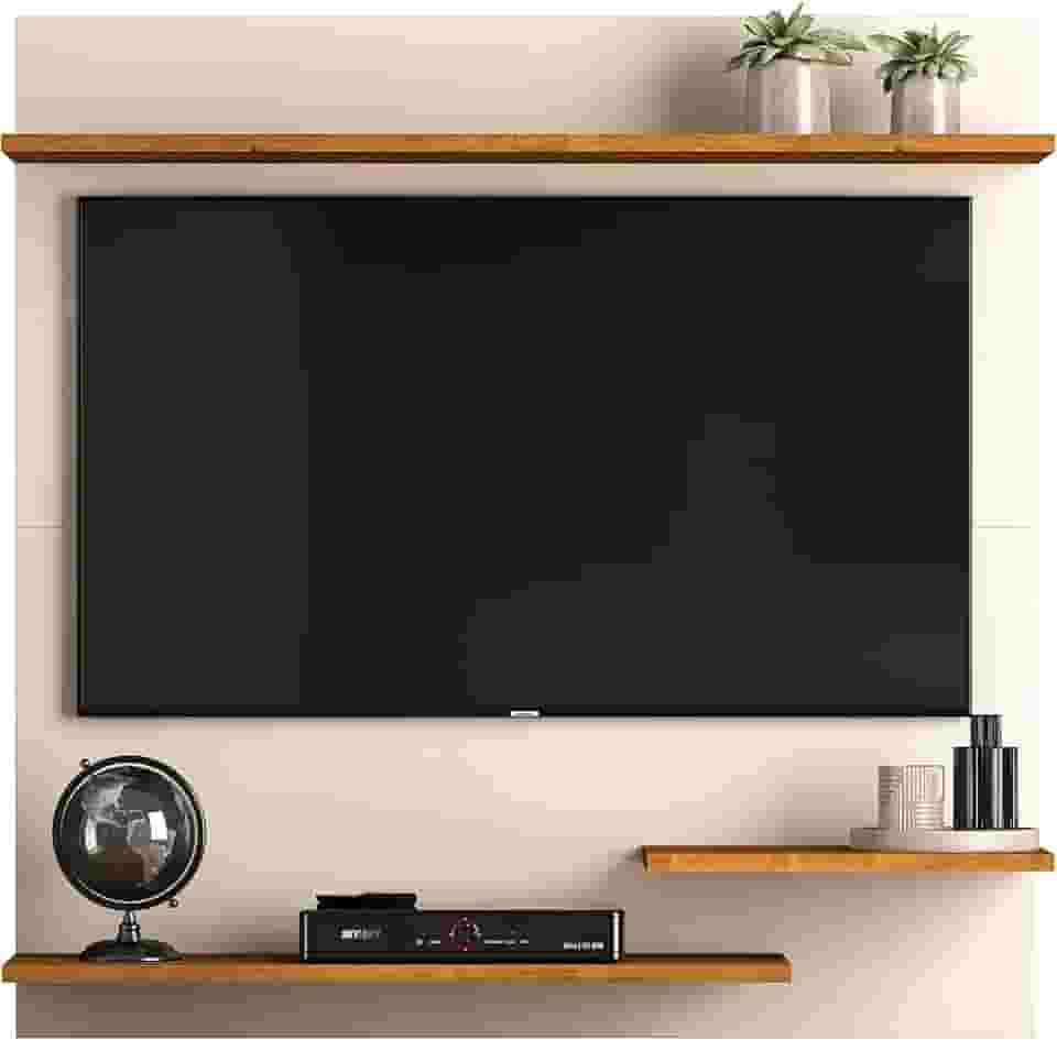 Painel TV 32 Polegadas Smart Plus Modelo MADRID - Quality Móveis (OffWhite Nature)