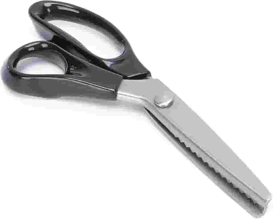 Tesoura de picotar, ergonômica prática tesoura serrilhada ondulada para pano de costura para artesanato de couro para forro