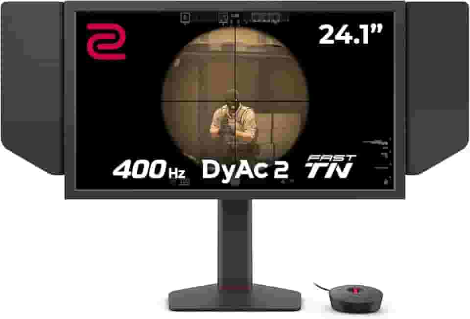 Monitor Gamer BenQ ZOWIE Xl2566x+ para PC com 24.1', 400Hz, 1ms, Shielding Hood, Tecnologia DyAc 2.0, Color Vibrance, Black eQualizer, S Switch