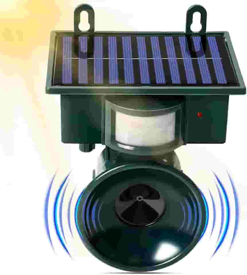 Espanta Pombo, Repelente Ultrassonico, Repelente Solar Ultrassônico de Insetos, Repelente de Animais Ao Ar Livre, Repelente Ultrassônico para Pássaros