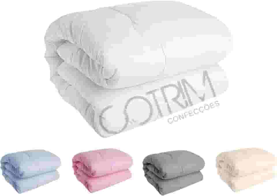 Edredom SOLTEIRO Algodao 200 FIOS Avulso Dupla face (BRANCO, SOLTEIRO (ALGODÃO))