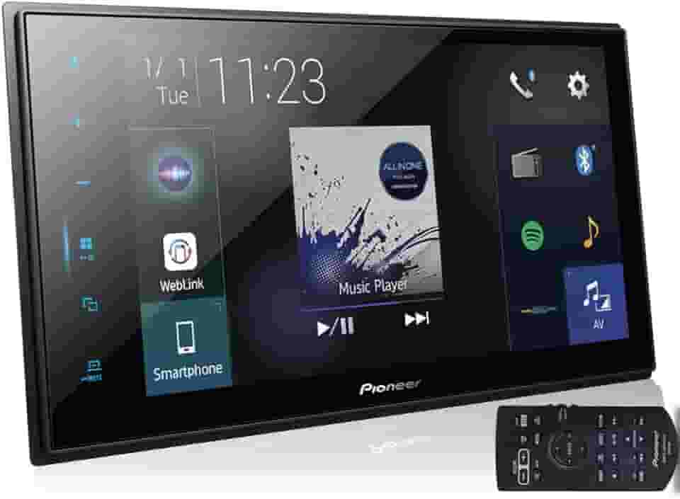 Multimídia 2Din 8 Polegadas Touch Tooth TV Espelhamento USB FM Web Link, Pioneer, Pacote de 1