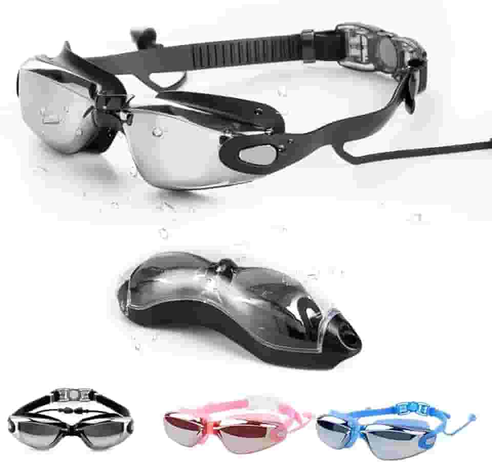 Óculos De Natação Profissional Antiembaçamento Piscina Mar - Óculos para Mergulho Nadar Antiembaçante - ECOMLAR®