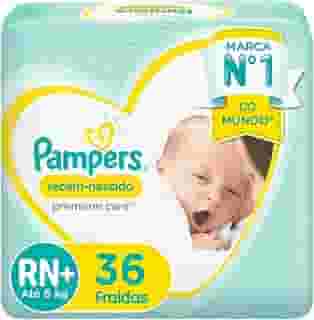 Fralda Pampers Premium Care RN+ - 36 fraldas