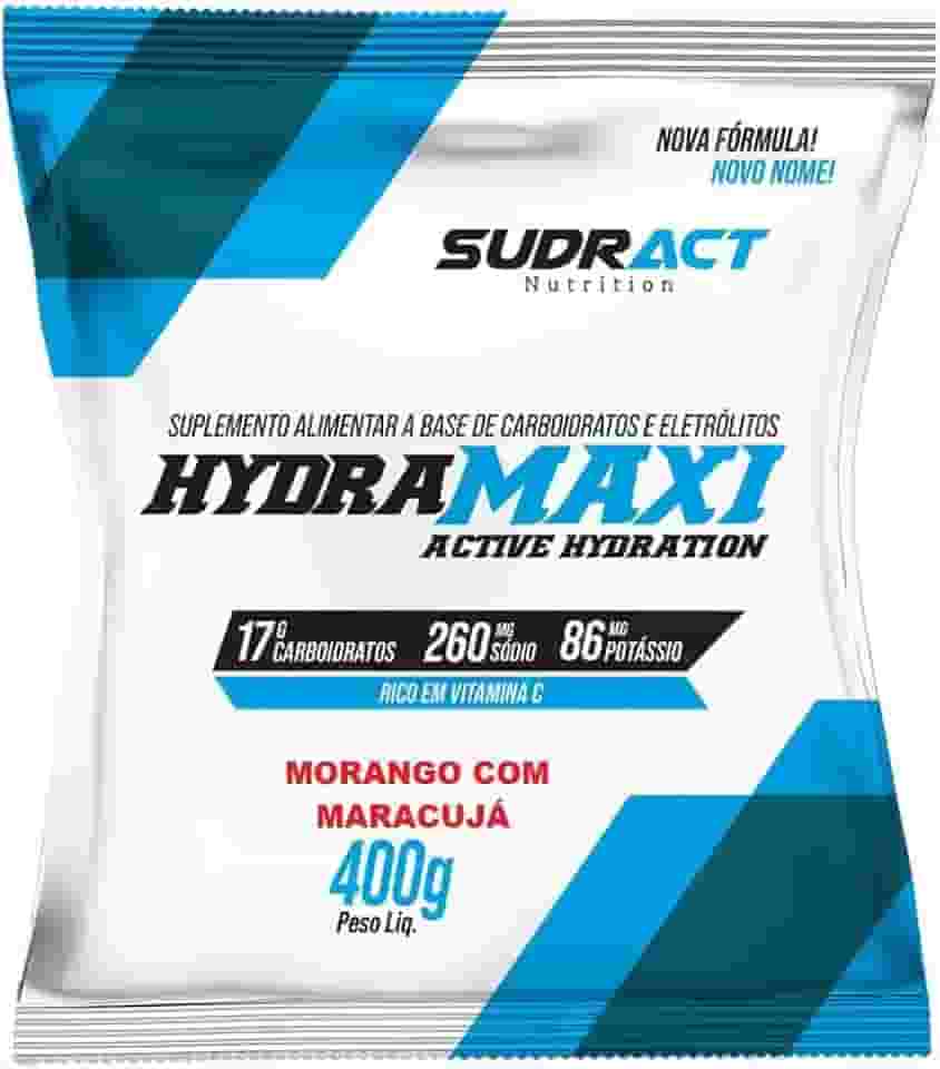 Sudract Hydramaxi Isotônico Em Pó - 400G Refil Morango Com Maracujá - Nutrition
