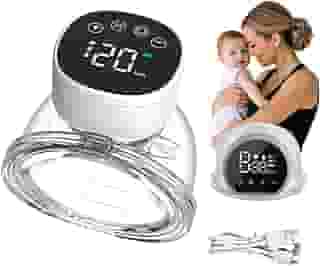 Bomba De Tirar Leite Mama Portátil P1 Mãos Livres Elétrica Sem BPA 3 Modos 10 Níveis de Sucção Conforto Coletor de Leite de Amamentação （Branco）110V/200V