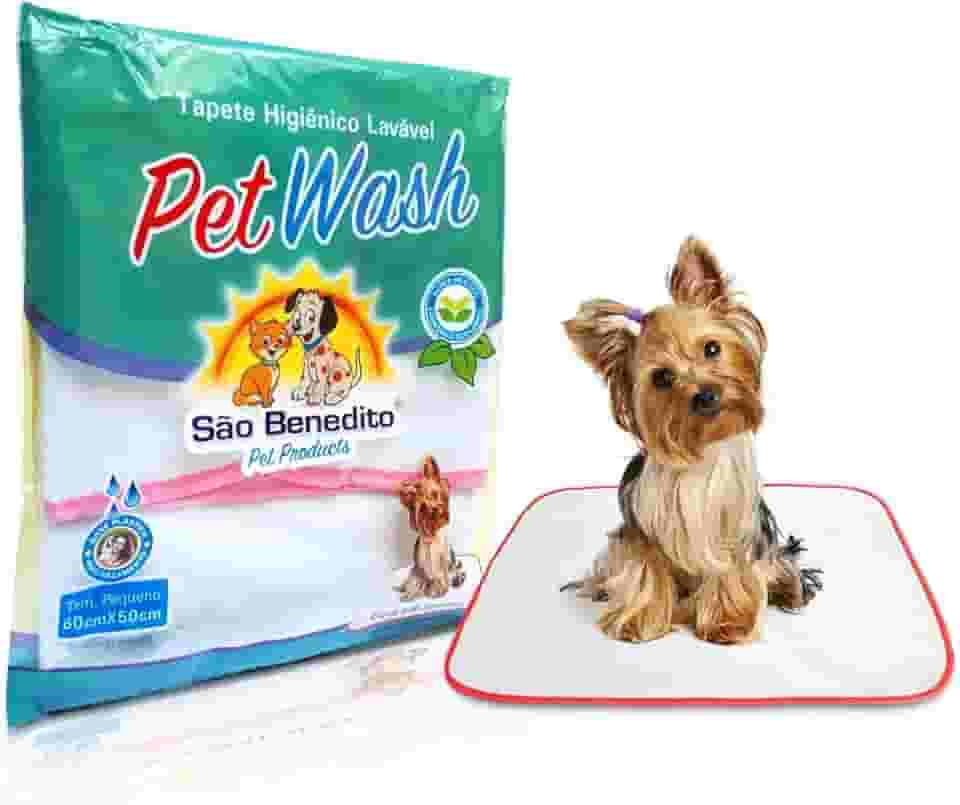Tapete Higiênico Lavável Cães Pet Wash P 60X50cm M 80x60cm (P 60X50cm)