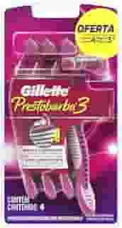 Gillette Aparelho De Depilar Descartável Feminino Prestobarba3 - 4 Unidades