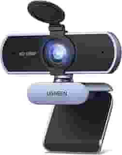 UGREEN Webcam Full HD 1080P com Microfone, Campo de Visão de 85°, Redução de Ruído, USB Plug and Play, Correção Automática de Luz, Adequada para Streaming/Conferência, Zoom/Skype/YouTube